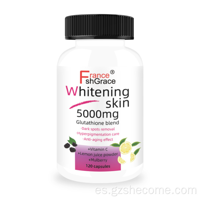 Cápsulas blanqueadoras de la piel cápsulas de glutatión blanqueadoras de la piel